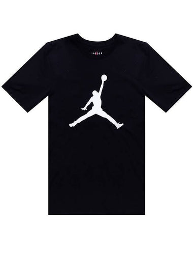 Men's Jordan Jumpman Logo Short Sleeve T-Shirt Black - NIKE - BALAAN 1