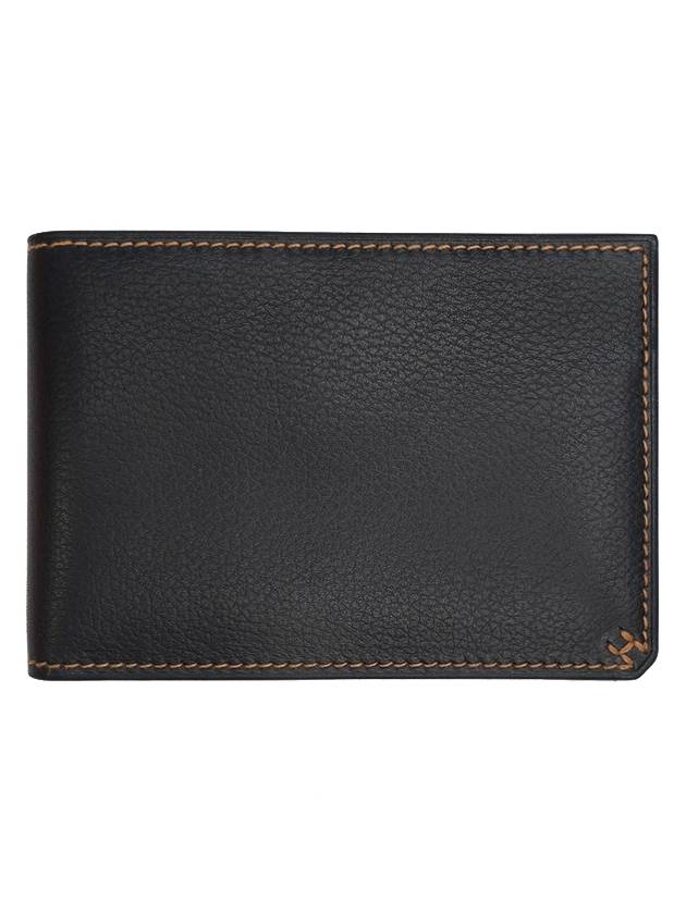 Card wallet H Sellier black gold evergrain full set - HERMES - BALAAN 3