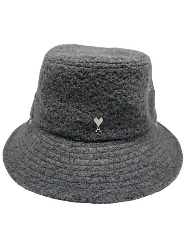 De Coeur Bucket Hat Grey - AMI - BALAAN 2