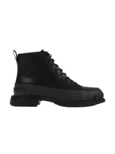 Fix Lace-Up Leather Worker Boots Black - CAMPER - BALAAN 2