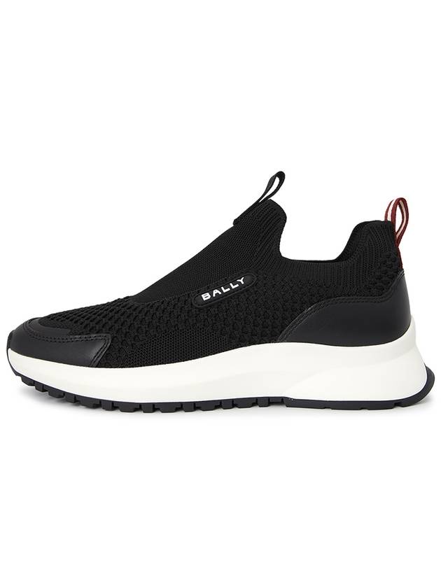 Dewan Mesh Panelled Stretched Knit Low Top Sneakers Black - BALLY - BALAAN 4