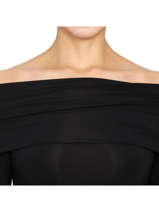 Gerla Off Shoulder Long One Piece Black - MAX MARA - BALAAN 6