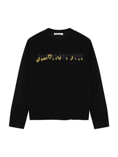 Women s logo wool knit black gray KW0790 YN0200 - JW ANDERSON - BALAAN 1