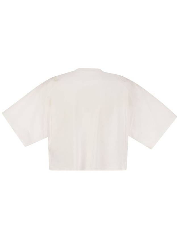 Boxy cut jersey T-shirt - ELISABETTA FRANCHI - BALAAN 2