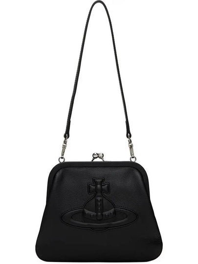 ORB Leather Shoulder Bag Black - VIVIENNE WESTWOOD - BALAAN 2