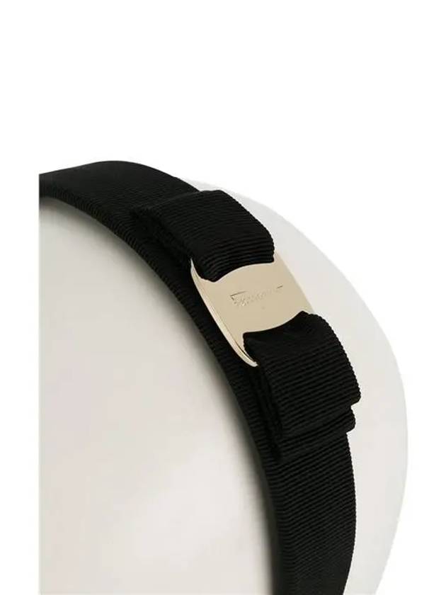 Vara Bow Hairband Black - SALVATORE FERRAGAMO - BALAAN 4