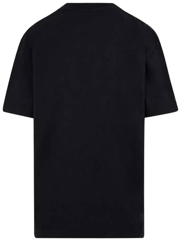 Logo Patch Overfit Short Sleeve T-Shirt Black - ACNE STUDIOS - BALAAN 4