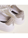 Purestar White Silver Glitter Heel Tab Sneakers - GOLDEN GOOSE - BALAAN 5