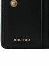 Matelasse Nappa Leather Card Wallet Black - MIU MIU - BALAAN 6