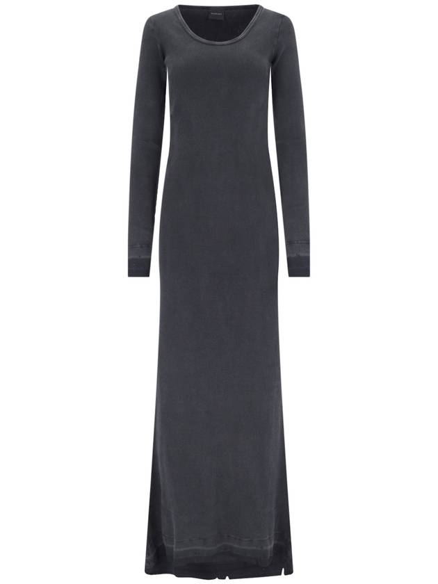 midi dress 791804TQVE11055 WASHED BLACK BLACK - BALENCIAGA - BALAAN 2