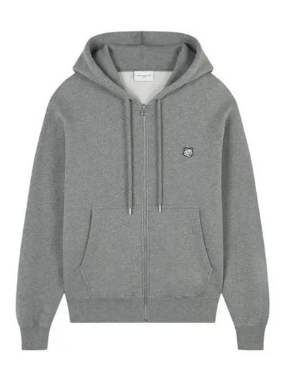 Foxhead Patch Comfort Zipper Hooded Medium Grey Melange - MAISON KITSUNE - BALAAN 2