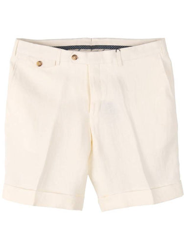 52001 Linen Shorts - PAL ZILERI - BALAAN 1