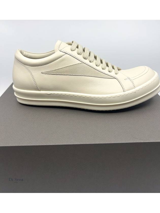 Lido Vintage Low Top Sneakers Off White - RICK OWENS - BALAAN 4