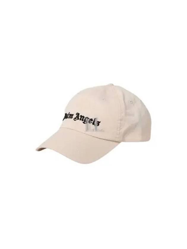 Men's Embroidery Logo Ball Cap Beige - PALM ANGELS - BALAAN 2