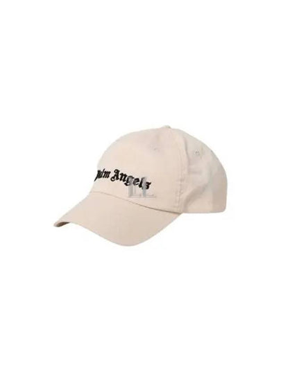 Men's Embroidery Logo Ball Cap Beige - PALM ANGELS - BALAAN 2