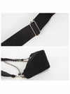 Triangle Logo Re-Nylon Cross Bag Black - PRADA - BALAAN 7