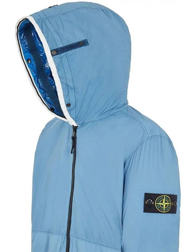 Wappen Patch Blue Men s Hooded Jacket 761541131 V0046 - STONE ISLAND - BALAAN 4