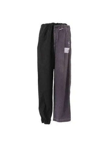 Yasuhiro Mihara Combined Easy Pants Black Gray A10PT061 - MAISON MIHARA YASUHIRO - BALAAN 1