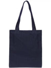 Dressed Fox Vertical Cotton Canvas Tote Bag Navy - MAISON KITSUNE - BALAAN 3