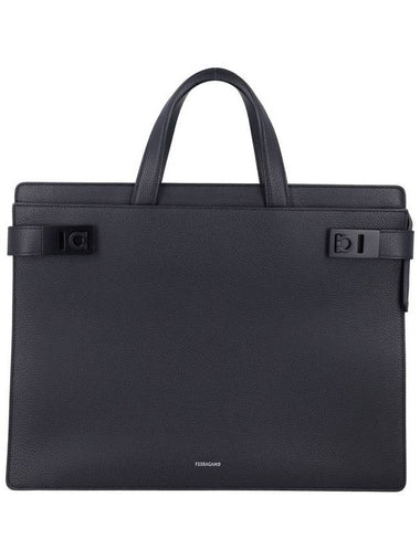 Salvatore Ferragamo Briefcase With Gancini Buckles - SALVATORE FERRAGAMO - BALAAN 1