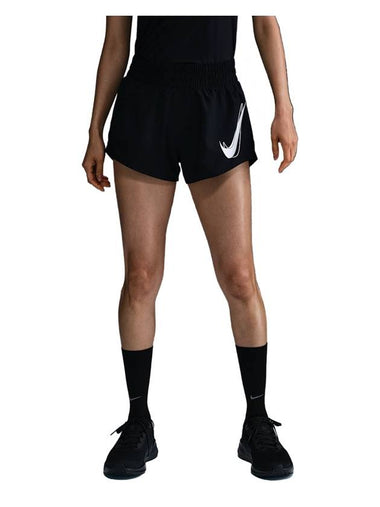 One Dri Fit Mid-Rise Brief Lined Running Shorts Black - NIKE - BALAAN 1