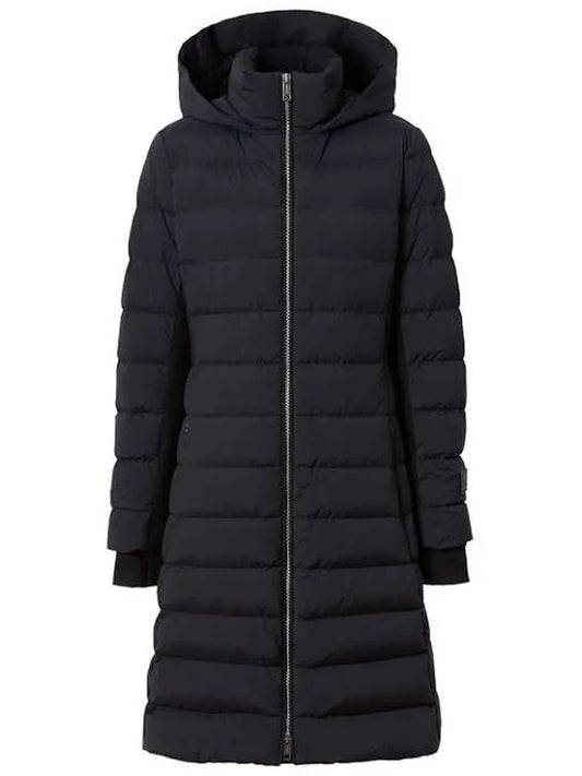 New Bridge Hooded Goose Down Padding Black - BURBERRY - BALAAN 2