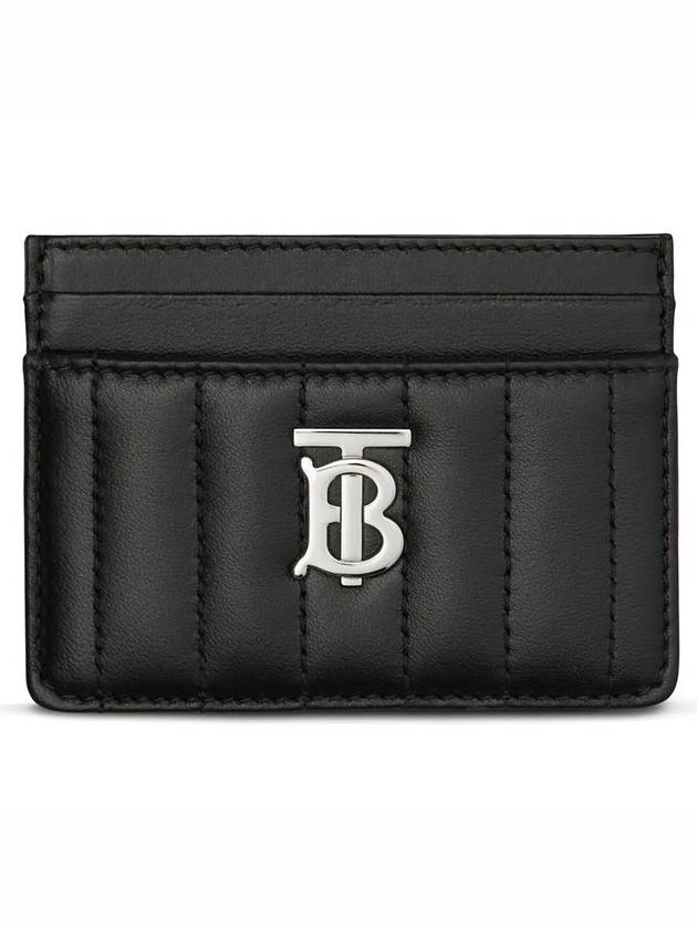 Lola Quilted Card Wallet Black - BURBERRY - BALAAN 2