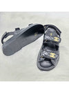 Sandals Crumpled Shiny Lambskin Black - CHANEL - BALAAN 4