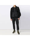 Shadow Wappen Hooded Zip Up Black - STONE ISLAND - BALAAN 4