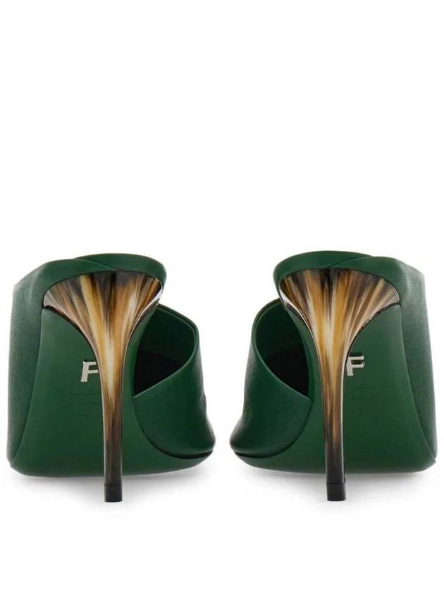 Salvatore Mule Slippers 01I112 772932 FOREST GREEN - SALVATORE FERRAGAMO - BALAAN 3