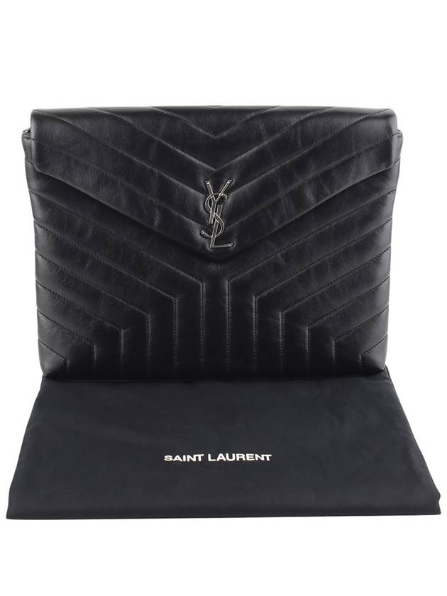 483236 Matelasse flap Lulu clutch silver 33972Y - SAINT LAURENT - BALAAN 8