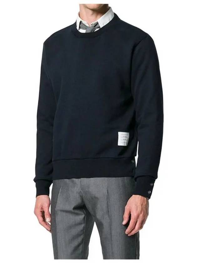 Center Back Stripe Crewneck Sweatshirt Navy - THOM BROWNE - BALAAN 3