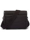 Re-Nylon Saffiano Leather Cross Bag Black - PRADA - BALAAN 4