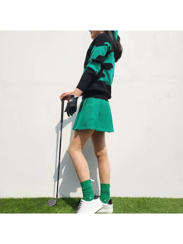 golf knit green camon knit trend golf wear field look - LOLOALLOY - BALAAN 7