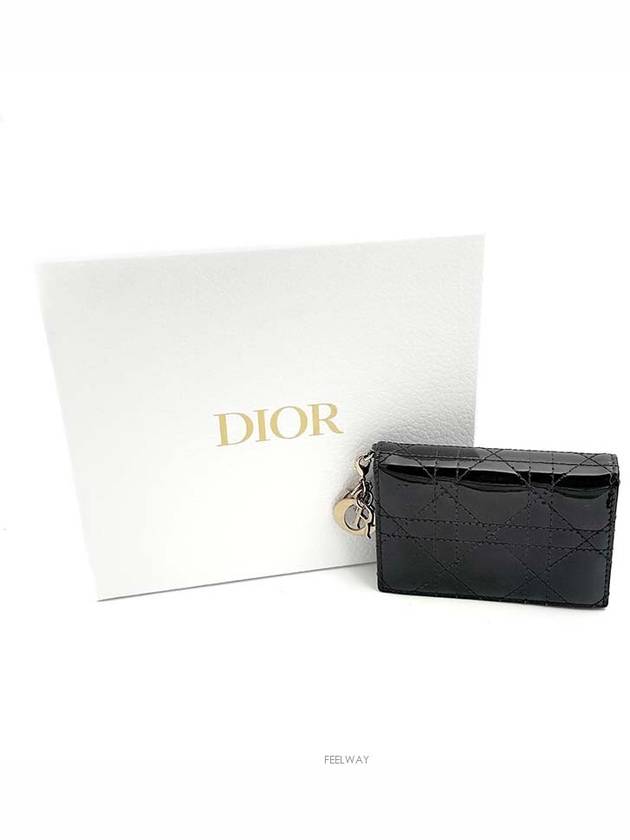 Christian Patent Cannage Card Wallet - DIOR - BALAAN 6