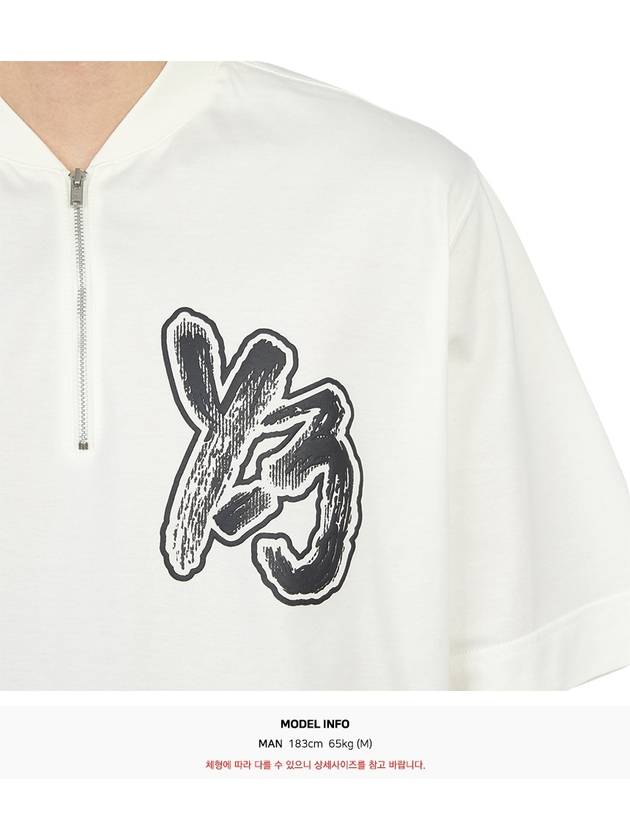 Men's Y 3 Short Sleeve T-Shirt IA3109 OWHITE - YOHJI YAMAMOTO - BALAAN 9