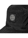 Logo Nylon Bucket Hat Black - STONE ISLAND - BALAAN 5