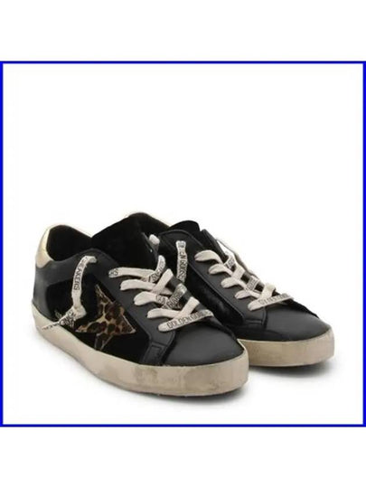 Superstar Leopard Star Low Top Sneakers Gold Black - GOLDEN GOOSE - BALAAN 2