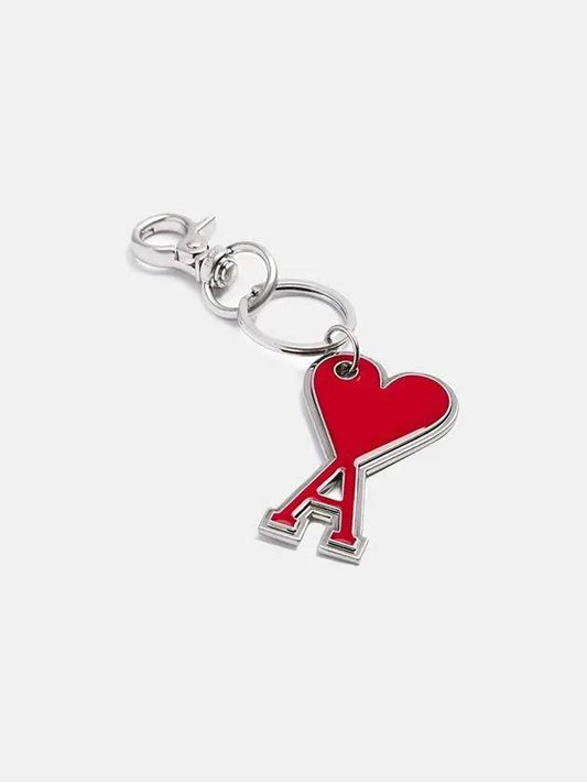 Heart Logo Chain Key Holder Red - AMI - BALAAN.