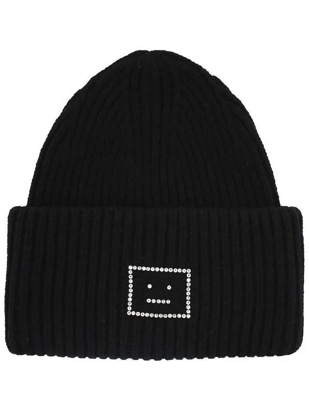 Face Logo Beanie Black - ACNE STUDIOS - BALAAN 2