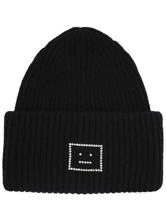 Face Logo Beanie Black - ACNE STUDIOS - BALAAN 2