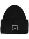 Face Logo Beanie Black - ACNE STUDIOS - BALAAN 4