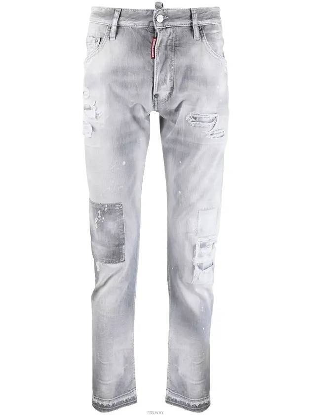 Washing Skater Jeans Grey - DSQUARED2 - BALAAN 1