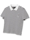 Striped shirring pocket collar t-shirt women NAVY - 20THHOLE - BALAAN 4