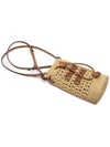 Embroidered Logo Crochet Bucket Bag Beige - MIU MIU - BALAAN 6