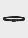 Cuir Triomphe Smooth Calfskin Medium Belt Black - CELINE - BALAAN 2