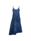 Women's Twisted Strappy Denim Short Dress Blue - JW ANDERSON - BALAAN 2