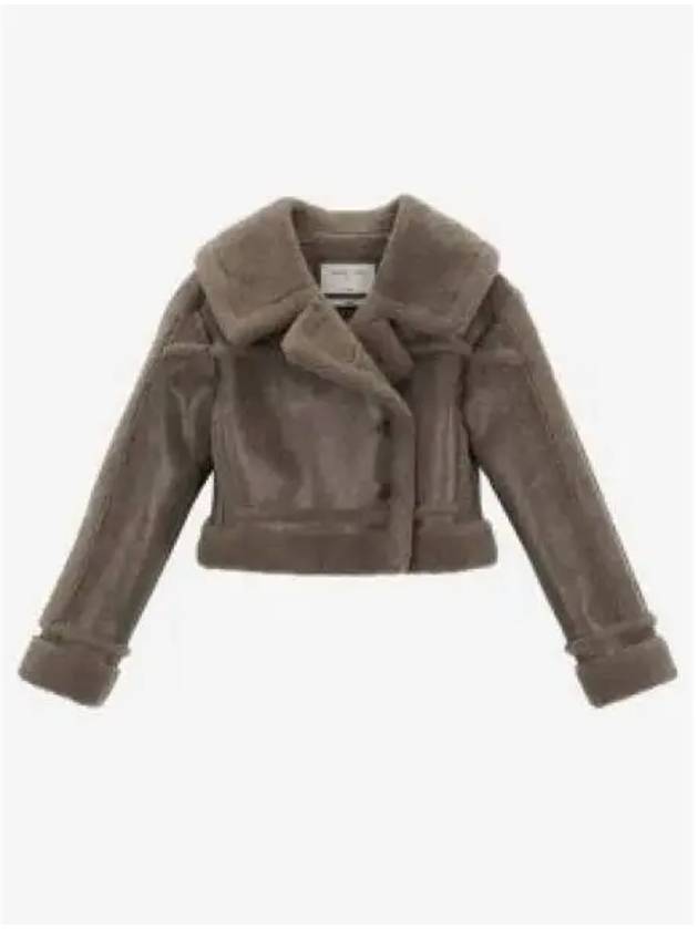 SOFT CROP MUSTANG JUMPER IN BROWN - MATIN KIM - BALAAN 1