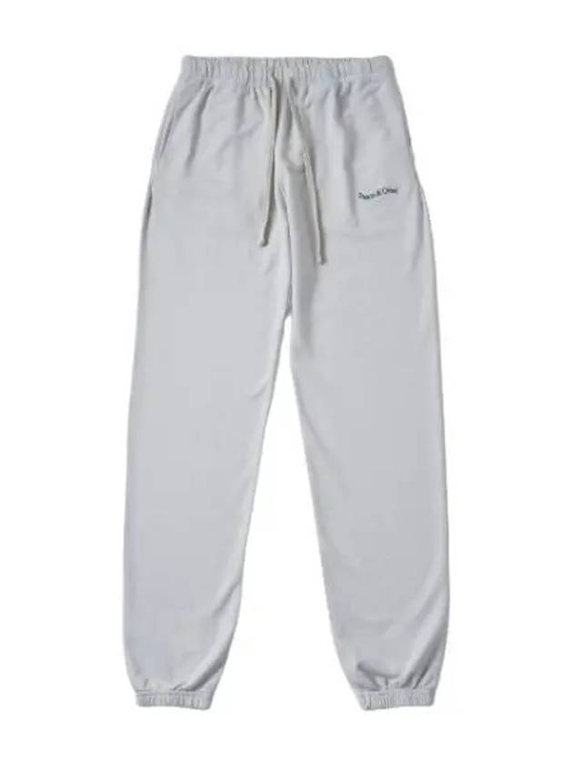 Micro wordmark striped pants heather gray - MUSEUM OF PEACE & QUIET - BALAAN 1