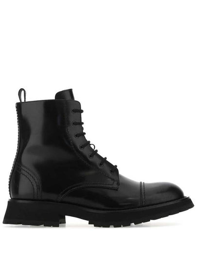 lace-up ankle walker boots black - ALEXANDER MCQUEEN - BALAAN 2